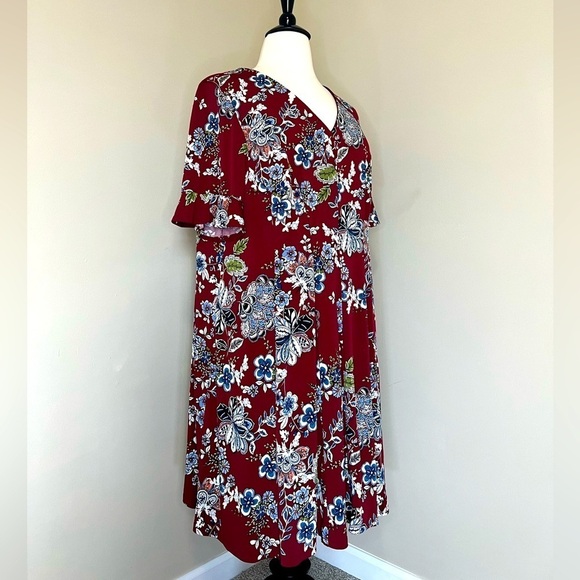 Lane Bryant Floral Shift Dress plus size 24 - Picture 4 of 7